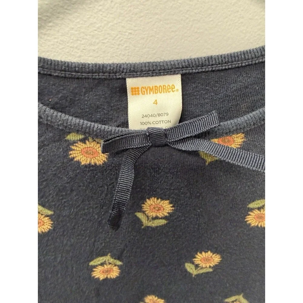 Little Girls Vintage Gymboree Sunflower Dress Size 4